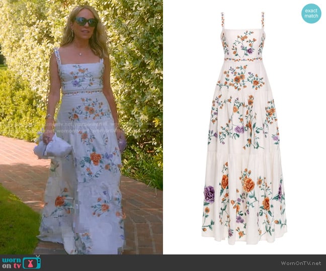 Agua By Agua Bendita Lima Chinesis Dress worn by Sutton Stracke on The Real Housewives of Beverly Hills