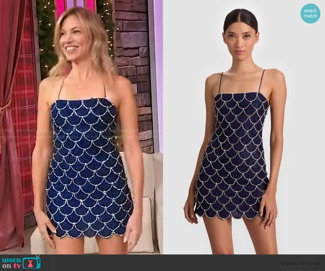 Alice + Olivia Nina Embellished Mini Dress worn by Debbie Gibson on Sherri