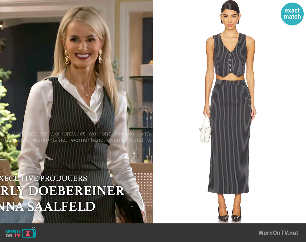 All The Ways Abigail Skirt Set worn by Vanessa McBride (Lauren Buglioli) on Beyond the Gates