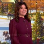 Ana’s burgundy shirtdress on The View