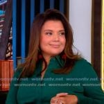 Ana’s green tie front jumpsuit on The View Ana’s green tie front jumpsuit on The View