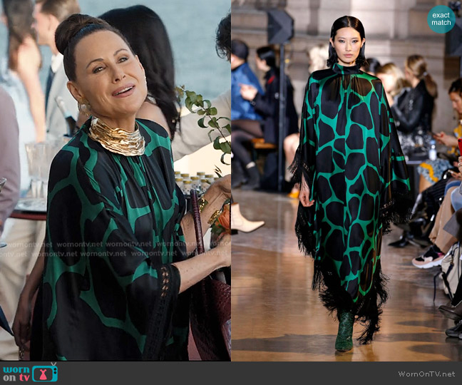 Andrew Gn Fall 2019 Collection worn by Princess Jane (Minnie Driver) on Emily in Paris