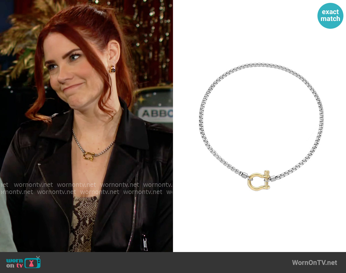 Artizan Joyeria Herradura Mix Necklace worn by Sally Spectra (Courtney Hope) on The Young and the Restless