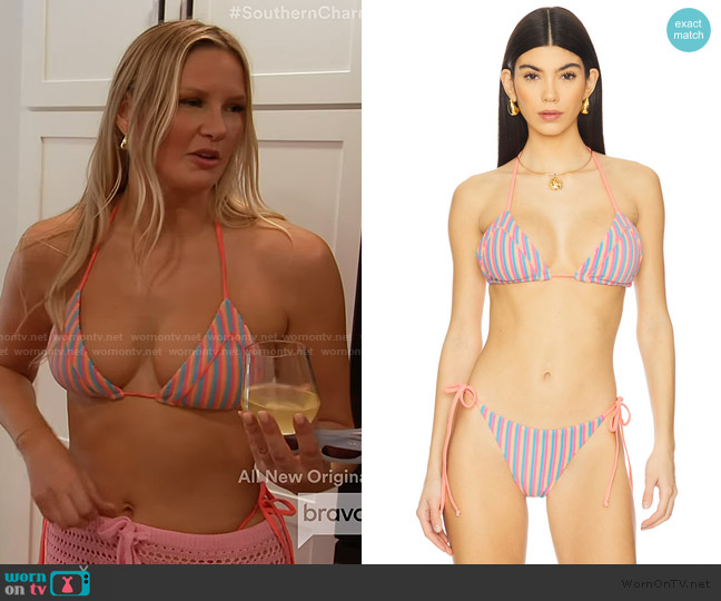 Beach Riot Julie Bikini Top worn by Molly O’Connell on Southern Charm