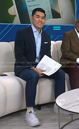 Brian Cheung’s white sneakers on Today