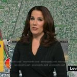 Heather’s black cable knit wrap sweater dress on Good Morning America