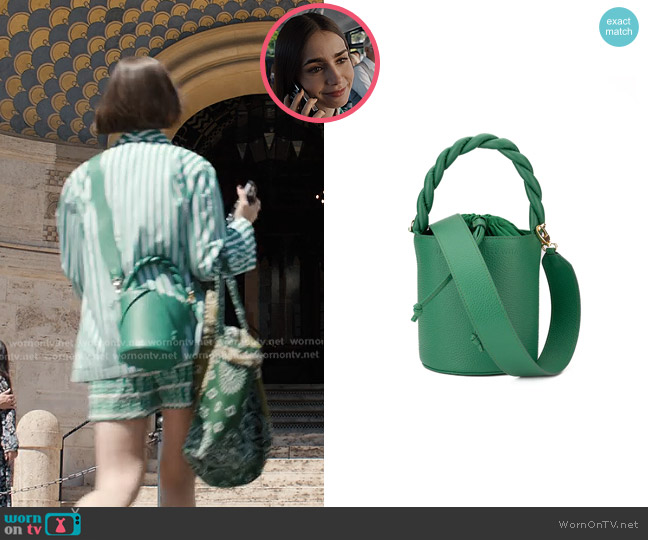 Francesca Bellavita Lollie Bag worn by Emily Cooper (Lily Collins) on Emily in Paris