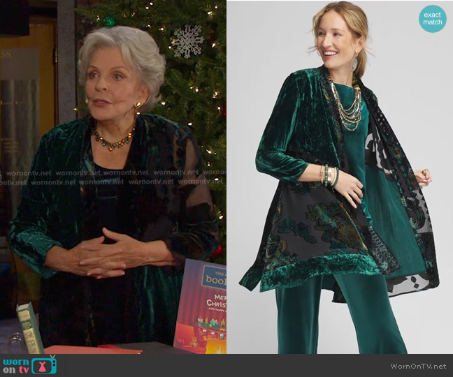 WornOnTV: Julie green burnout jacket on Days of our Lives | Susan