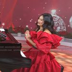 Chloe Flower’s red ruffle dress on Today
