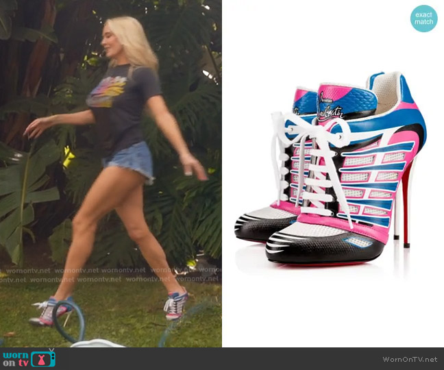 Christian Louboutin Boltina Booties worn by Erika Jayne on The Real Housewives of Beverly Hills