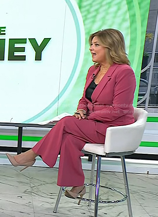 Christine’s pink blazer and pants on Today