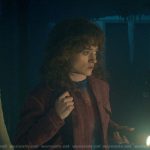 Nancy’s pink jacket on Stranger Things
