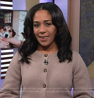 Dana Griffin’s taupe cardigan on Today
