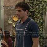 Deke’s blue polo on The Bold and the Beautiful
