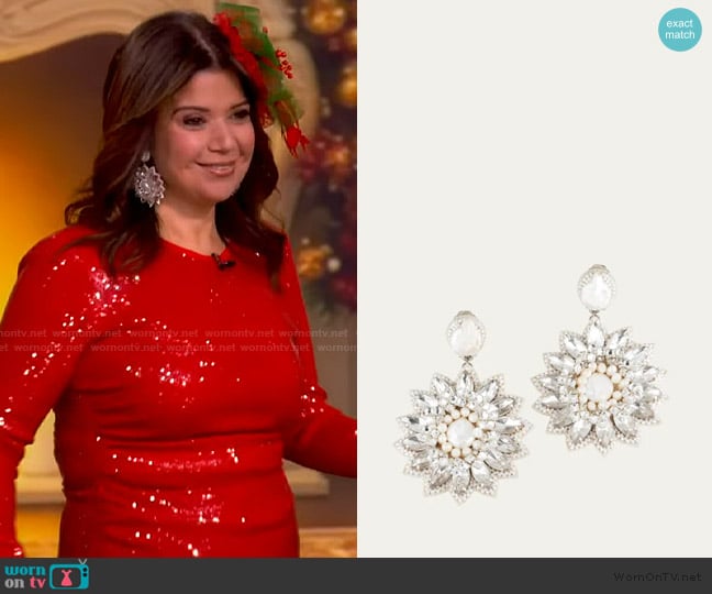 Diane von Furstenberg Bianca Sequin Skirt worn by Ana Navarro on The View