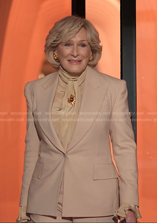 Dina’s beige blazer on Alls Fair