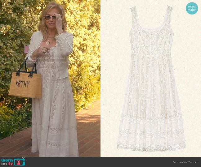 Doen Agnesa Dress in Salt worn by Kathy Hilton on The Real Housewives of Beverly Hills