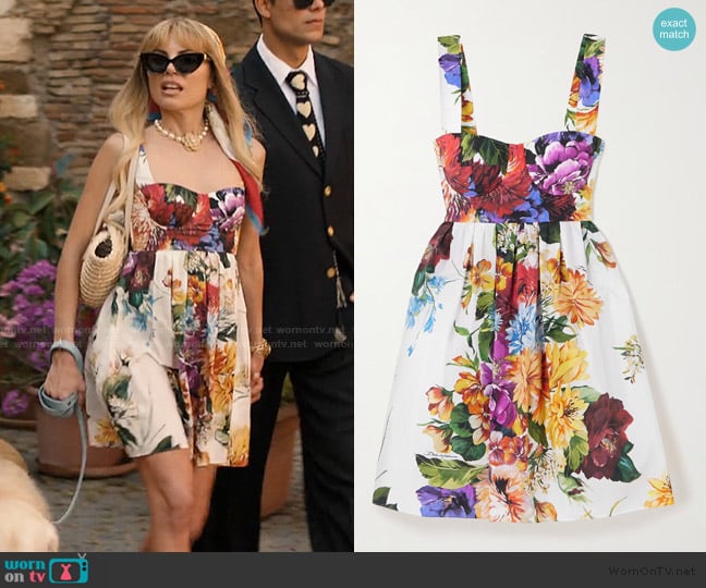 Dolce & Gabbana floral-print mini dress