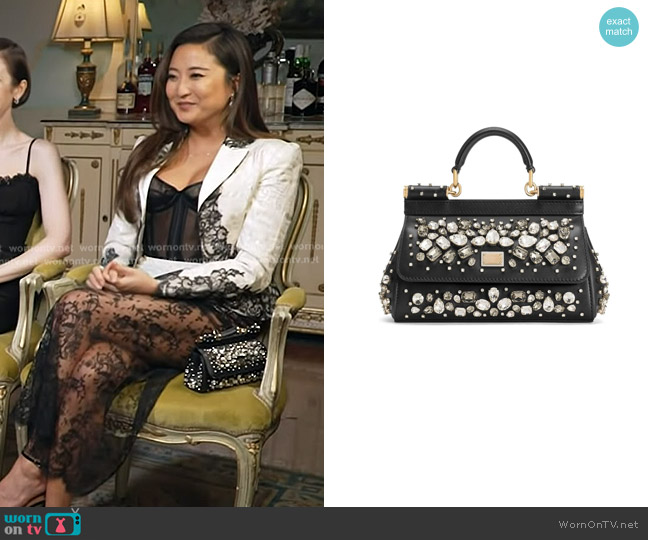dolce & Gabbana Sicily Handbag worn by Ashley Park on Today