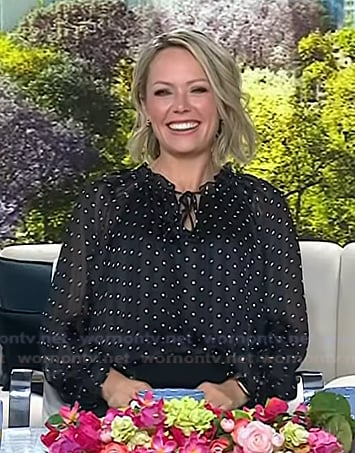 Dylan’s black polka dot top on Today
