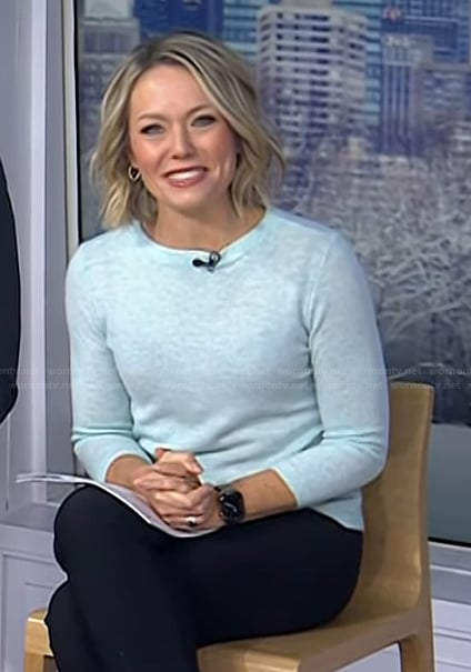 Dylan’s light blue sweater on Today