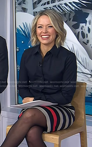 Dylan’s striped pencil skirt on Today