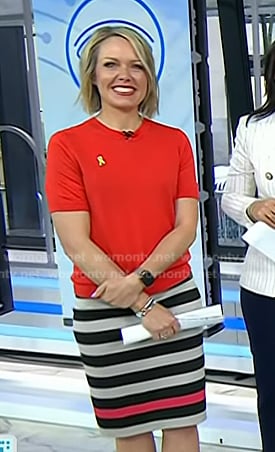 Dylan’s striped pencil skirt on Today