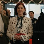 Elsbeth’s white polka dot print blazer on Elsbeth