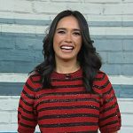 Emilie’s red and black striped sweater on Today
