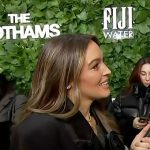 Emily’s black tuxedo blazer dress on Access Hollywood