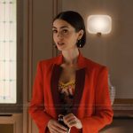 Emily’s printed bustier top by Emily in Paris on Emily in Paris