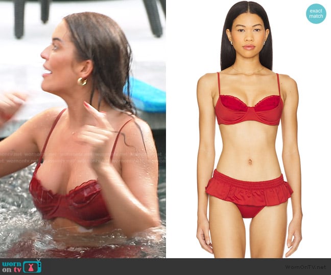 Frankies Bikinis x Bella Hadid Austin Bikini Top worn by Salley Carson on Southern Charm