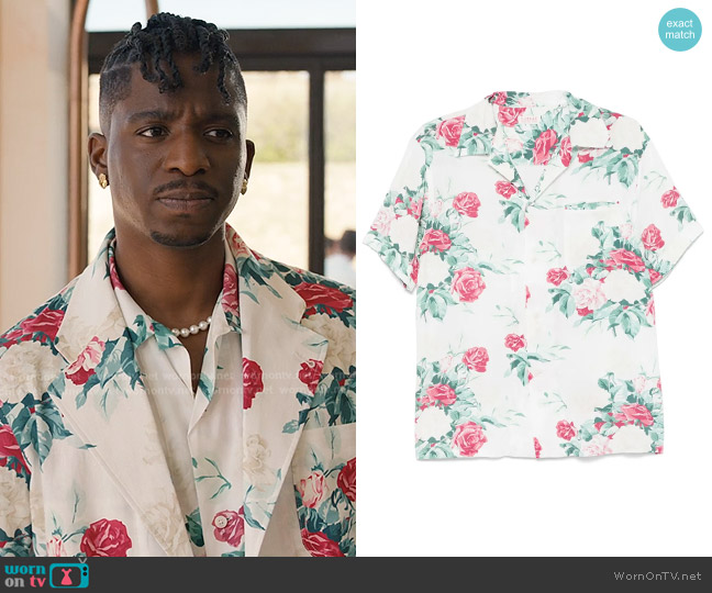 Fursac Floral-print Shirt worn by Julien (Samuel Arnold) on Emily in Paris