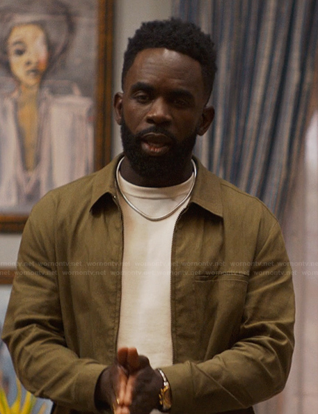 Geoffrey’s green jacket on Bel-Air