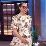 Gesine Bullock-Prado’s bird print dress on The Kelly Clarkson Show