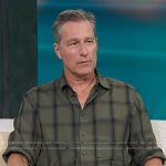 John Corbett’s green plaid shirt on Access Hollywood
