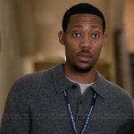 Gregory’s gray polo shirt on Abbott Elementary