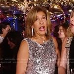 Hoda’s silver sequin tank top on Today