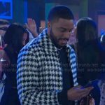 Jacob’s houndstooth jacket on Beyond the Gates