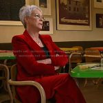 Jamie Lee Curtis’s red velvet suit on Today