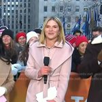Jenna’s pink zipped wrap coat on Today