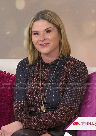 Jenna’s floral panel top on Today