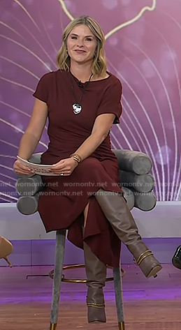 Jenna’s grey chain boots on Today