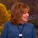 Joy’s blue knit sweater on The View