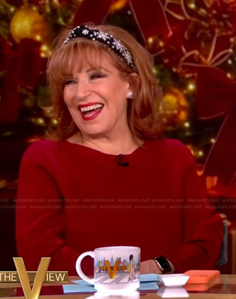 Joy’s red sweater on The View