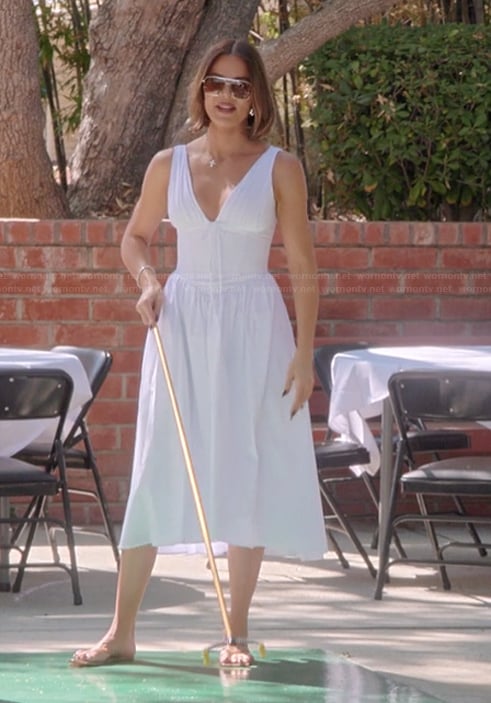 Khloe’s white corset dress on The Kardashians