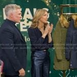 Lara’s metallic wide leg pants on Good Morning America