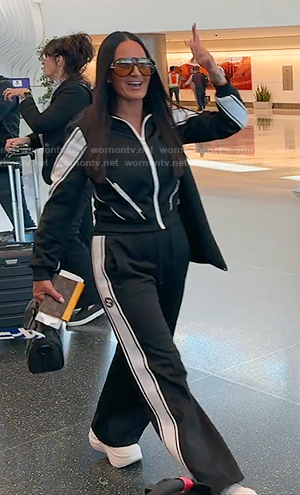 Lisa’s black track jacket and pants on The Real Housewives of Salt Lake City