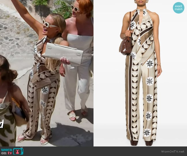 Loewe Anagram-plaque Blouse worn by Heather Gay on The Real Housewives of Salt Lake City