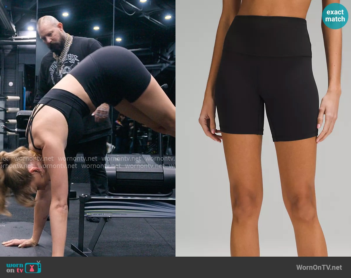 Lululemon Align™ High-Rise Short in Black worn by Taylor Swift on The End of an Era